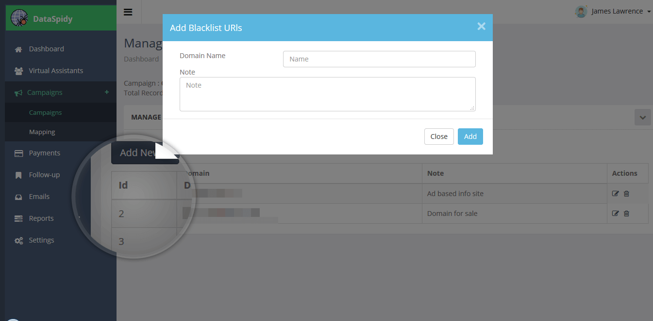dataspidy-Blacklist-Domains